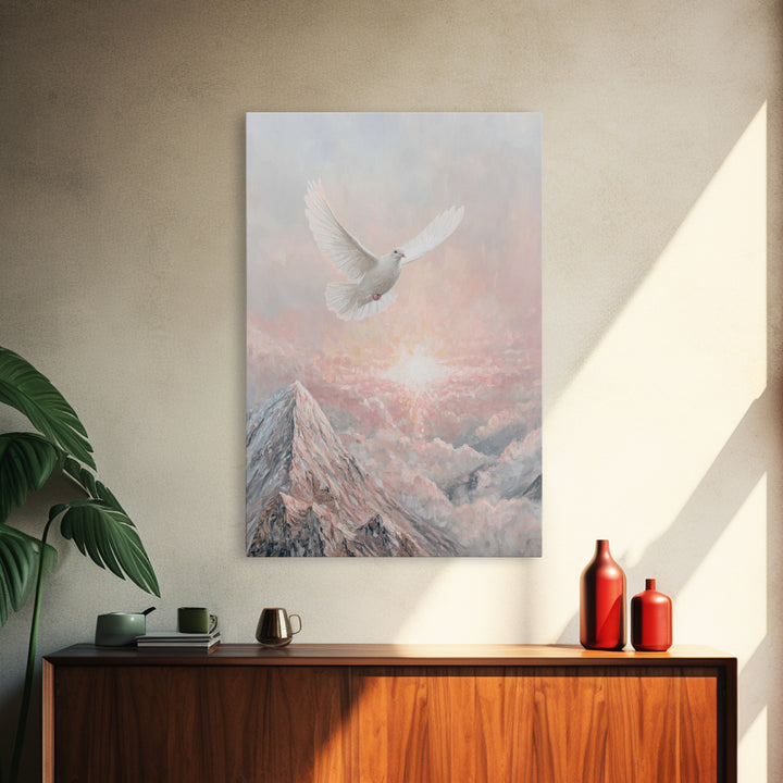 Rise of Peace – Framed Canvas Print – Christian Wall Art – Christian Art Canvas – Christian Art Print – Modern Christian Art – Christian Pa