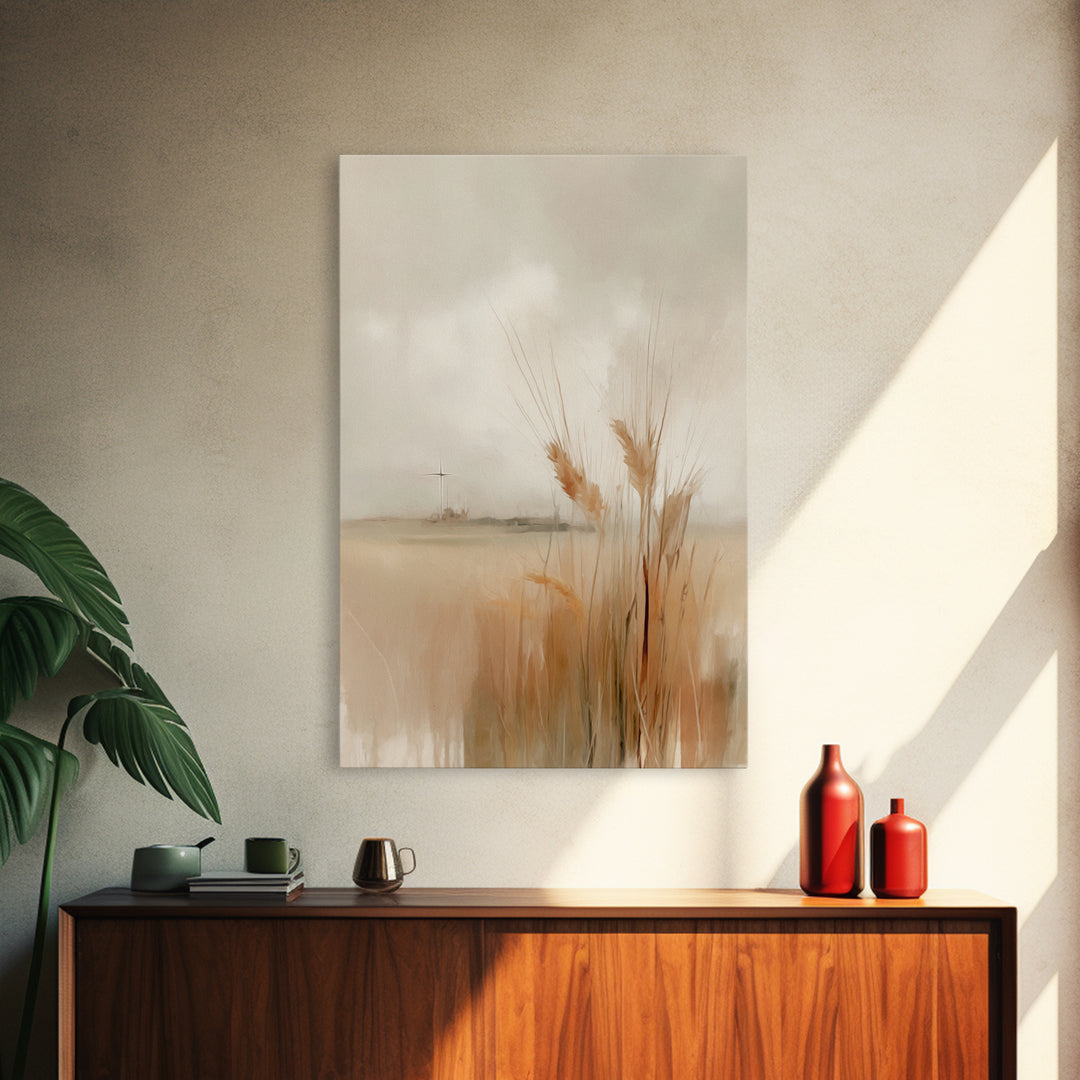 Field Of Promise – Framed Canvas Print – Christian Wall Art – Christian Art Canvas – Minimalist Christian Art – Christian Gift – Christian