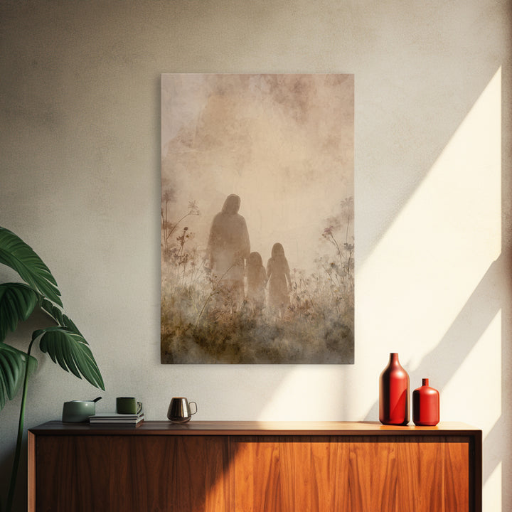 Path Of Grace | Framed Canvas Print | Christian Wall Art | Christian Art Canvas | Abstract Christian Art | Christian Gift | Christian Decor