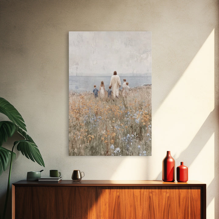 Dawn Of Grace – Framed Canvas Print – Christian Art Canvas – Jesus Painting – Christian Wall Art – Christmas Art – Christian Gift Ideas – P