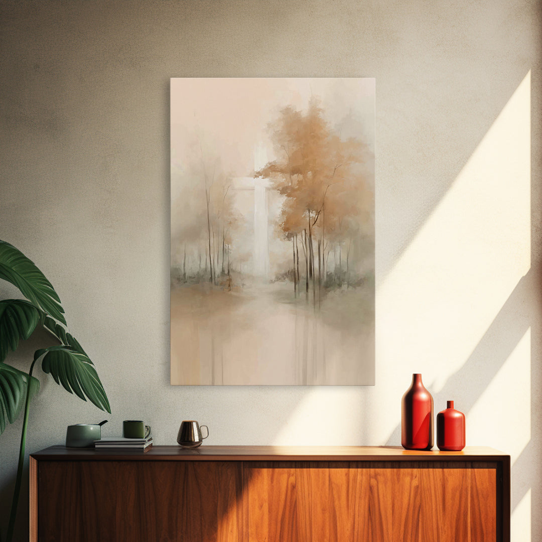 Cross Of Light – Framed Canvas Print – Christian Wall Art – Minimalist Christian Art – Christian Art Canvas – Christian Painting – Christia