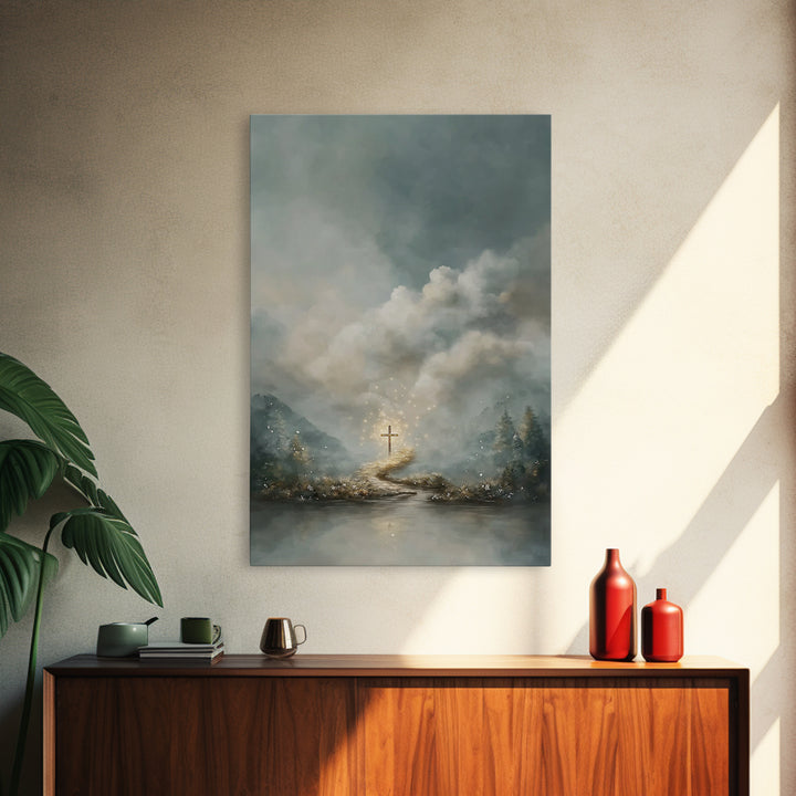 Path Of Glory – Framed Canvas Print – Christian Wall Art – Christian Art Canvas – Christian Paintings – Moody Christian Art