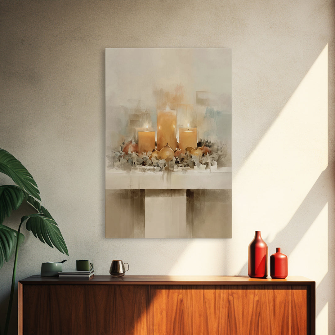Advent Gathering - Framed Canvas Print - Christian Christmas Art - Christian Art Canvas - Christian Decor - Christmas Art - Christian Wall