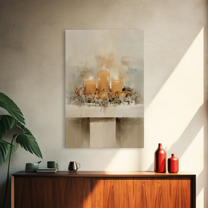 Advent Gathering - Framed Canvas Print - Christian Christmas Art - Christian Art Canvas - Christian Decor - Christmas Art - Christian Wall