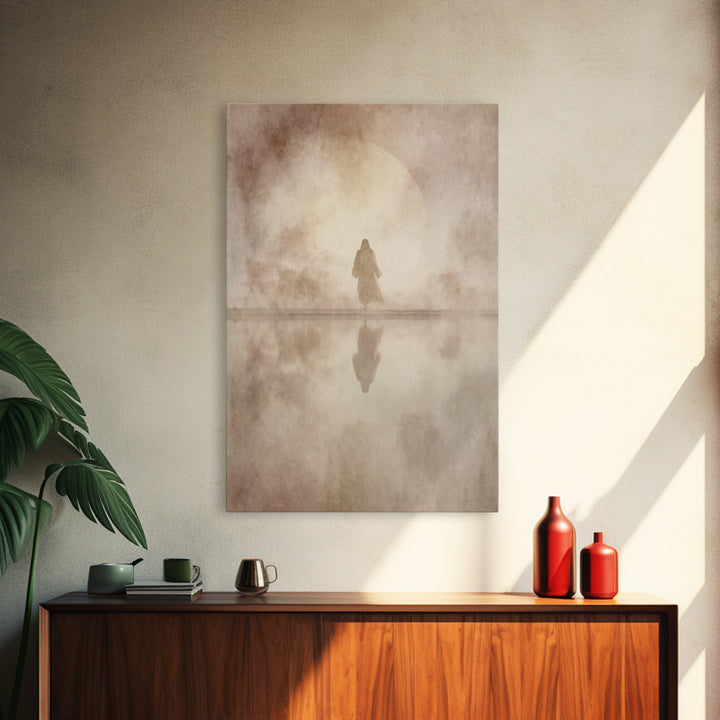 Sacred Horizon – Framed Canvas Print – Jesus Painting – Christian Wall Art – Christian Art Canvas – Christian Gift – Christian Decor