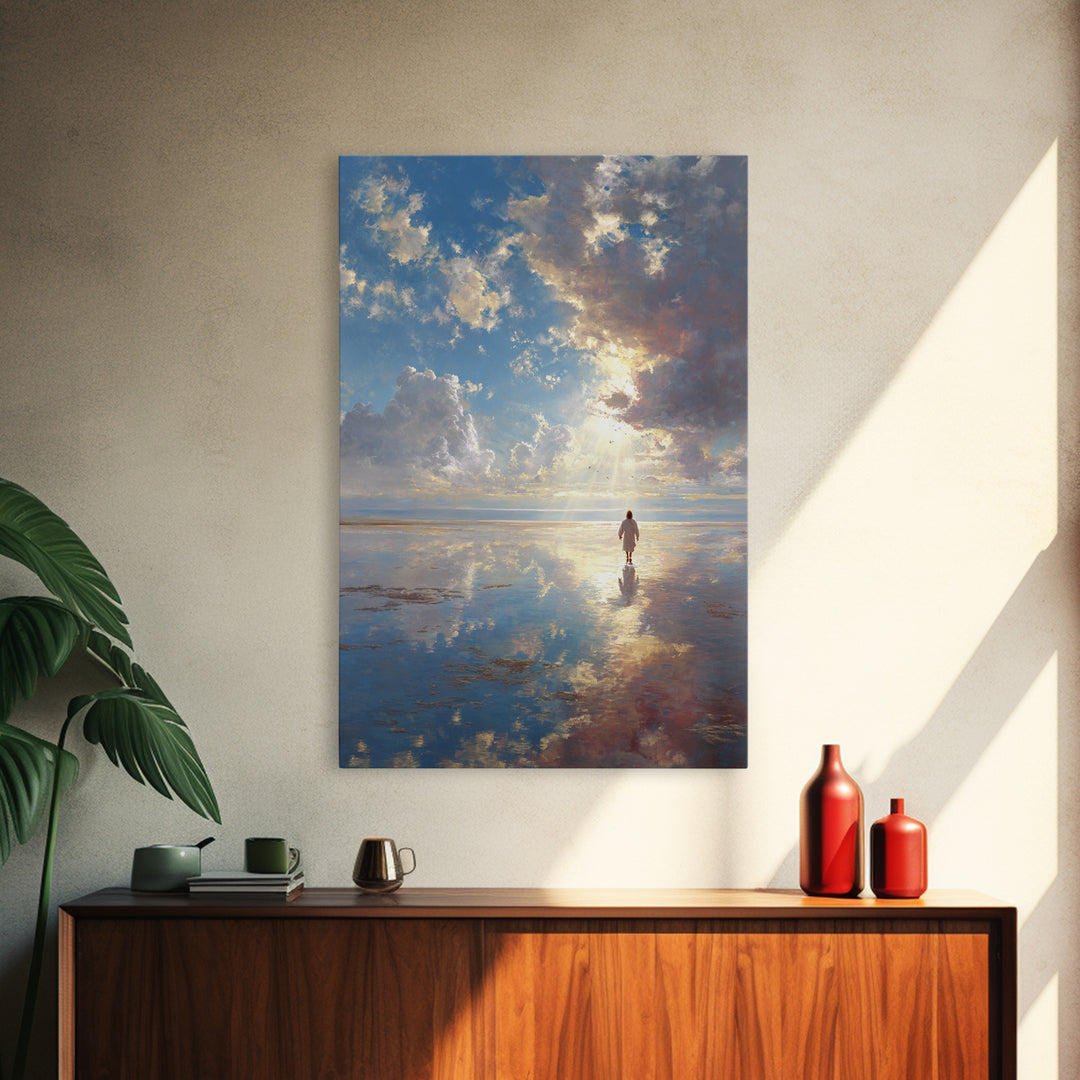 Radiant Promise | Framed Canvas Print | Christian Wall Art | Christian Art Canvas | Christian Gift | Jesus Painting | Christian Decor