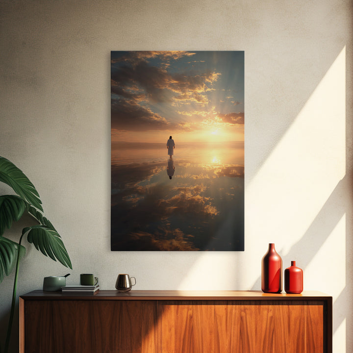 Celestial Path – Framed Canvas Print – Christian Art Canvas – Christian Wall Art – Christian Decor – Jesus Painting – Christian Gift