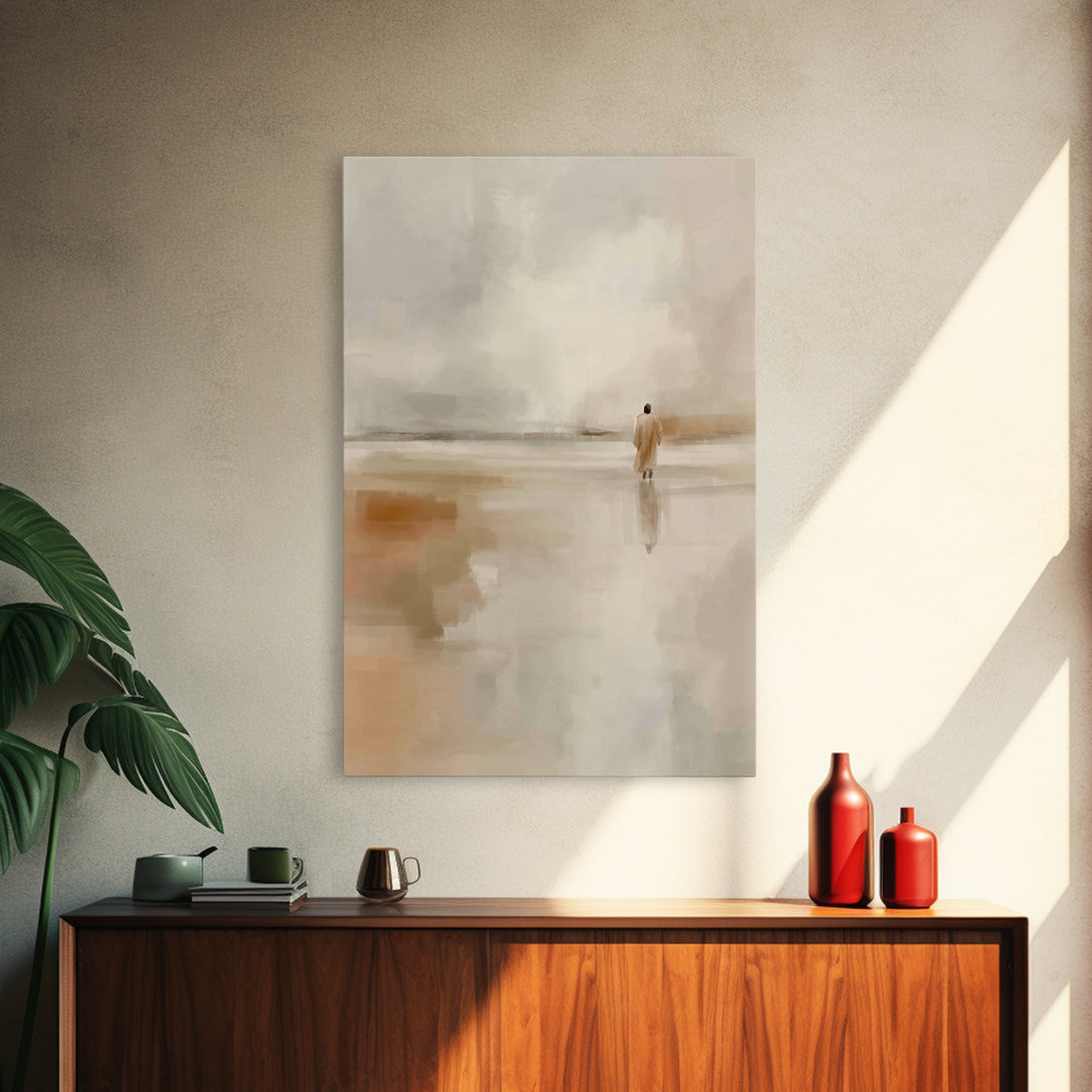 Guiding Light | Framed Canvas Print | Christian Art Canvas | Christian Gift | Christian Wall Art | Jesus Painting | Christian Decor
