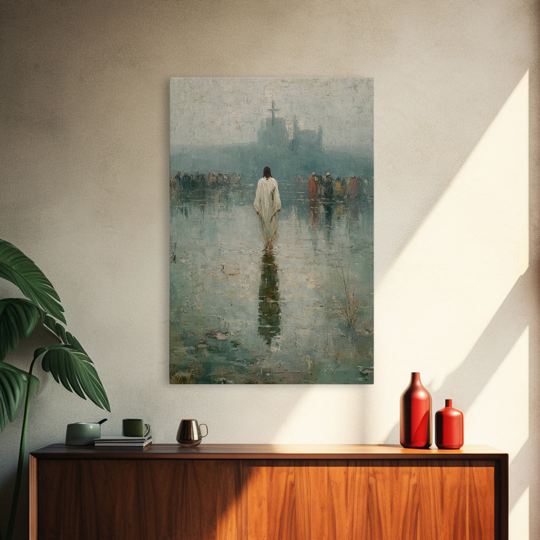 Silent Majesty, Framed Canvas Print, Christian Art Canvas, Christian Wall Art, Christian Gift, Jesus Painting, Christian Decor