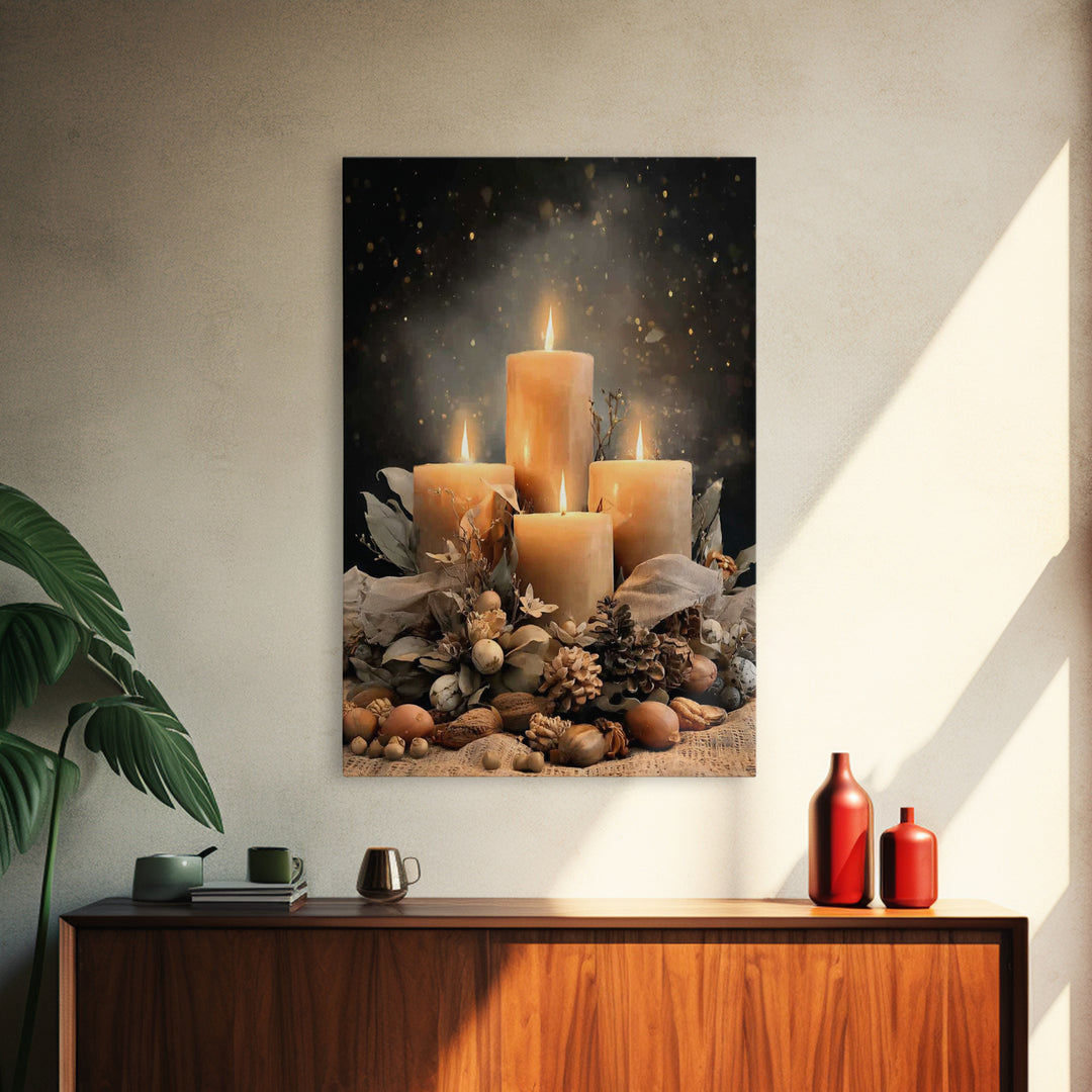 Gifts Of Illumination - Framed Canvas Print - Christian Art Canvas - Christian Decor - Christian Christmas Art - Christian Wall Art - Chris
