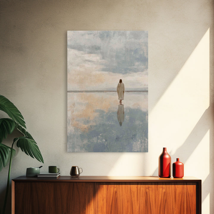Calm Reverence | Framed Canvas Print | Christian Decor | Christian Art Canvas | Christian Gift | Christian Wall Art | Jesus Painting