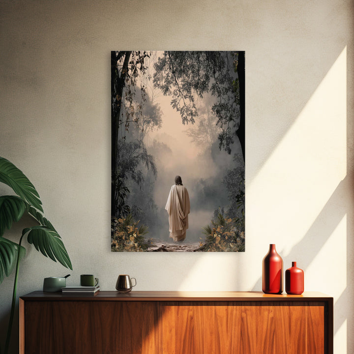 The Wandering Light – Framed Canvas Print – Christian Wall Art – Jesus Painting – Modern Christian Art – Subtle Christian Art – Christian D