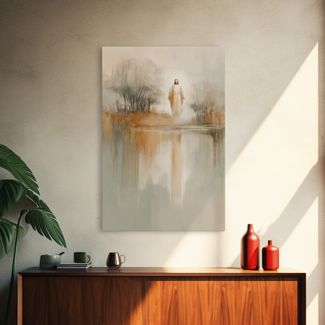 Radiant Messiah – Framed Canvas Print – Christian Wall Art – Jesus Painting – Vintage Christian Art – Christian Art Canvas – Christian Chri