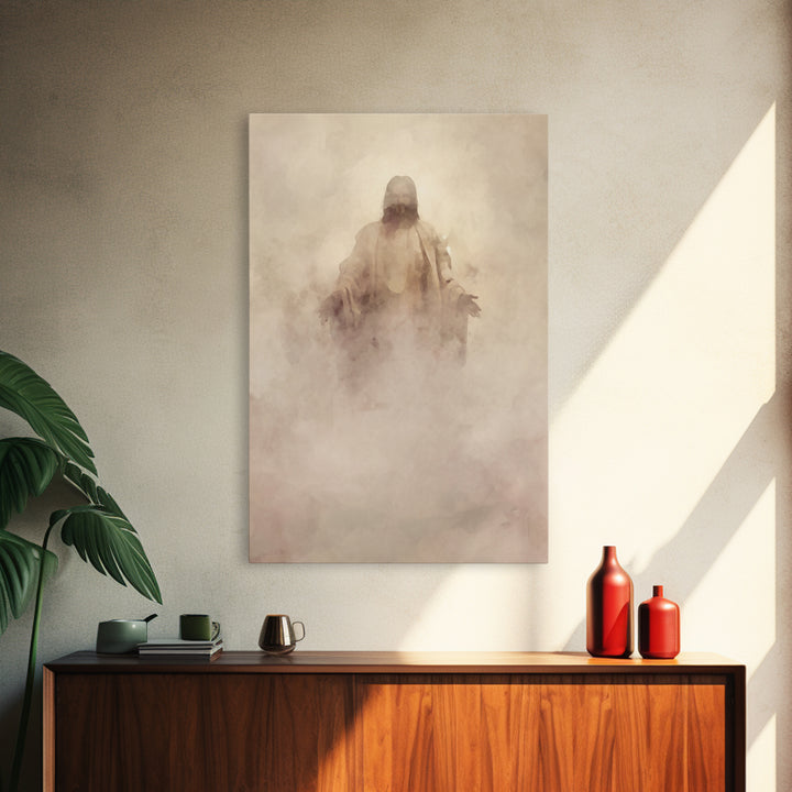 Eternal Presence – Framed Canvas Print – Christian Wall Art – Christian Art Canvas – Abstract Christian Art – Moody Christian Art – Jesus P