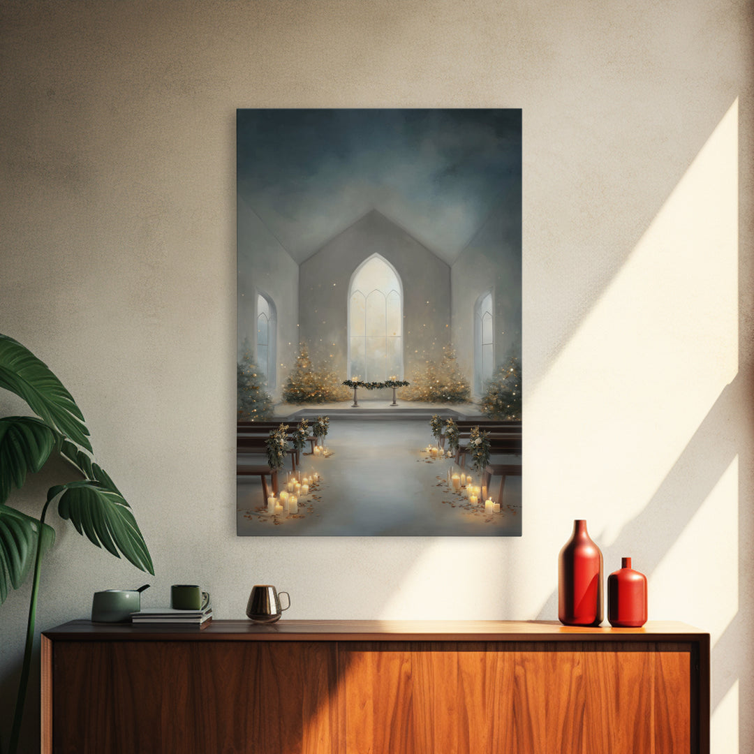 Sanctified Dawn – Framed Canvas Print – Christian Art – Christian Wall Art – Christmas Art Prints – Christian Art Canvas – Christian Christ