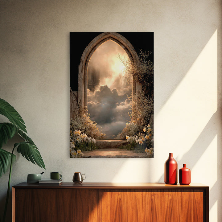 Clouds Of Promise – Framed Canvas Print – Christian Art Canvas – Christian Wall Art – Moody Christian Art – Christian Decor – Christian Art