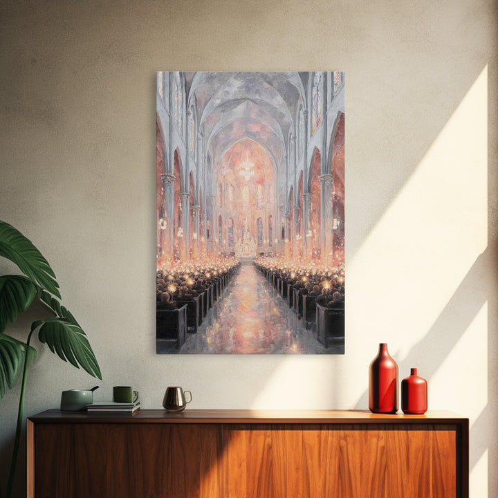 Radiant Nativity – Framed Canvas Print – Christian Art Canvas – Framed Christian Art – Christian Wall Art – Christmas Wall Art – Vintage Ch