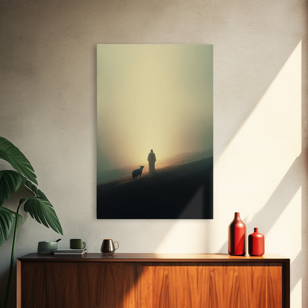 Dawn of Grace – Framed Canvas Print – Christian Art Canvas – Christian Wall Art – Jesus Painting – Large Christian Painting