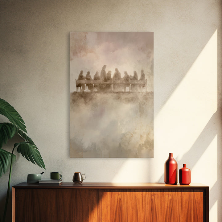 Ascension Feast – Framed Canvas Print – Christian Wall Art – Christian Art Canvas – Vintage Christian Art – Jesus Painting – Christian Art