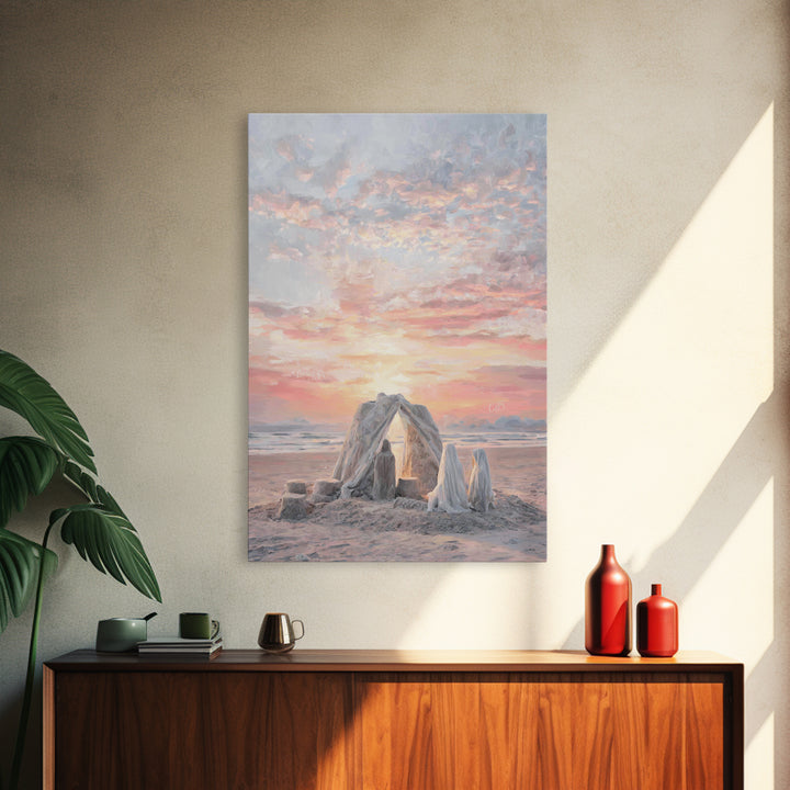 Sunrise Promise – Framed Canvas Print – Christian Art – Jesus Painting – Christian Art Canvas – Christian Wall Art – Christian Christmas Ar