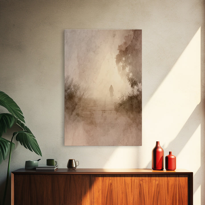 Walk Into Glory – Framed Canvas Print – Christian Art Canvas – Christian Wall Art – Jesus Painting – Subtle Christian Art – Christian Decor