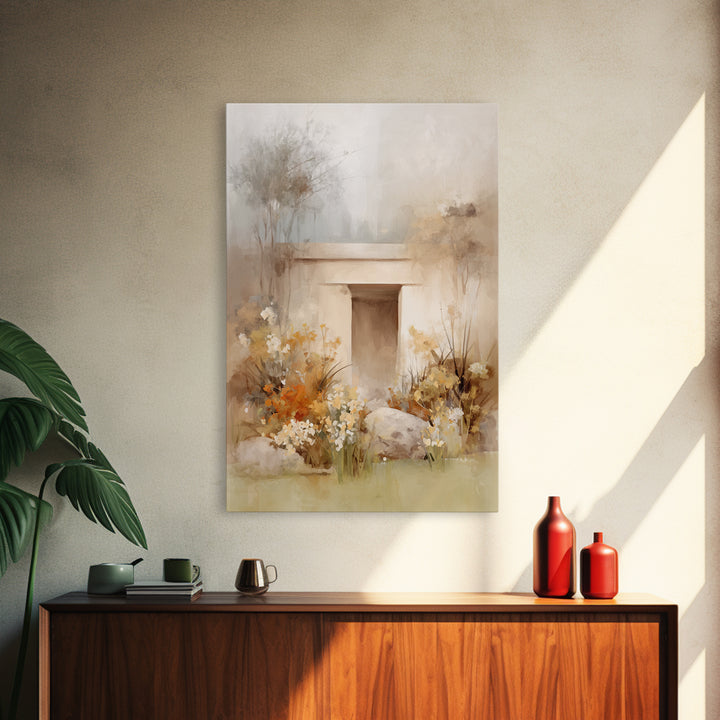 Graceful Stillness – Framed Canvas Print – Christian Art Work – Christian Wall Art – Jesus Painting – Modern Christian Art