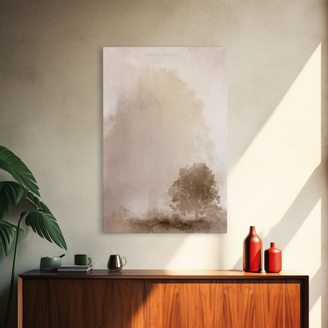 Eternal Light Tree – Framed Canvas Print – Christian Art Canvas – Christian Wall Art – Subtle Christian Art – Christian Art Work – Christia