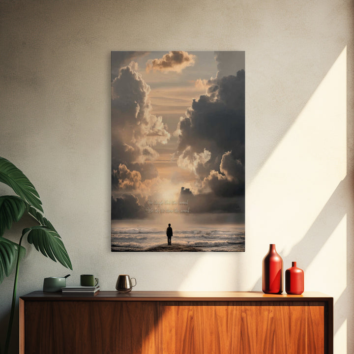 Path Of Wonder – Framed Canvas Print – Christian Wall Art – Christian Art Canvas – Jesus Painting – Christian Decor – Christmas Art