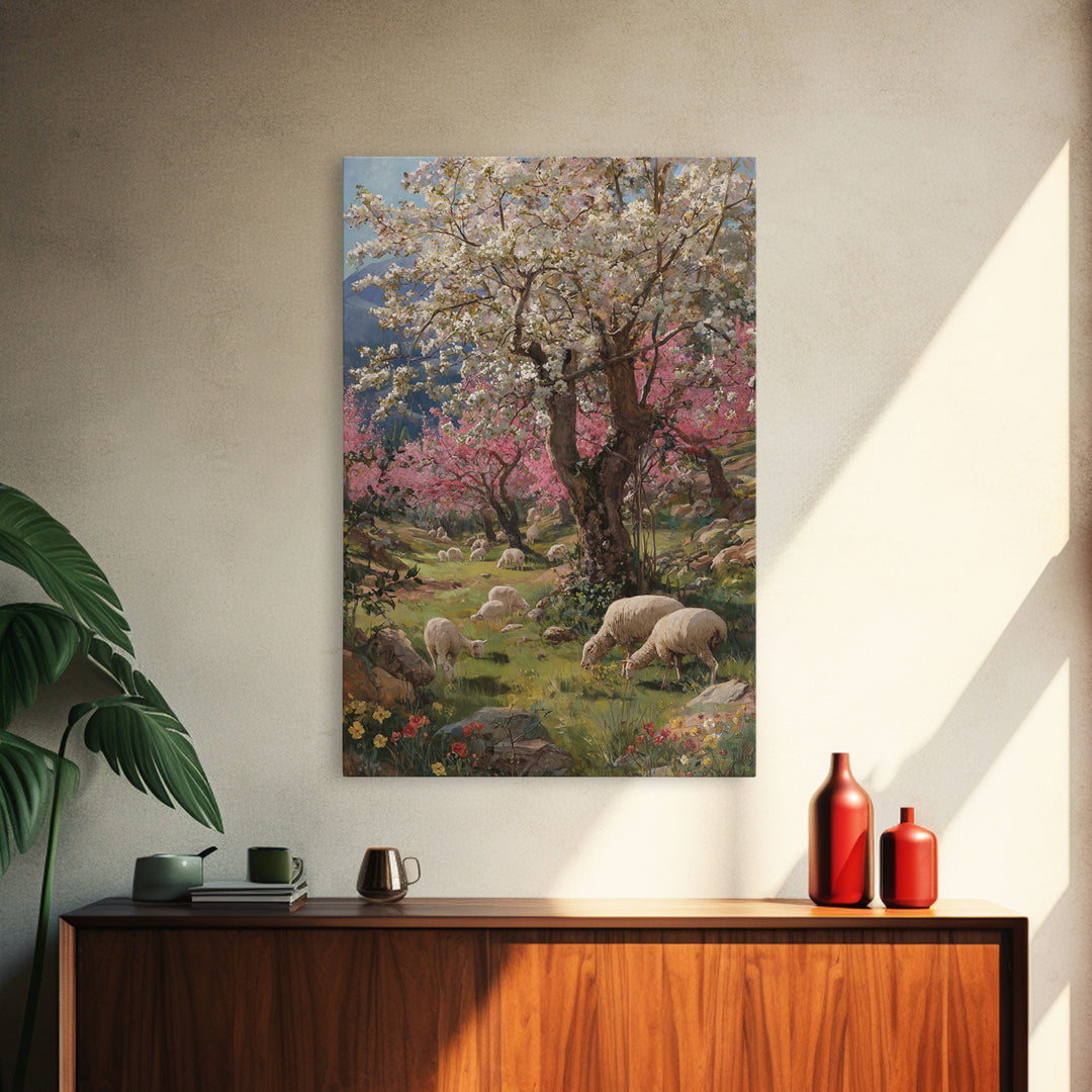 Guiding Dawn Star, Framed Canvas Print, Christian Art Canvas, Christian Wall Art, Christmas Art Prints, Jesus Painting