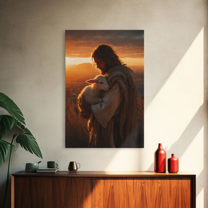Paths Of Faith | Framed Canvas Print | Christian Wall Art | Jesus Painting | Large Christian Painting | Christian Decoration
