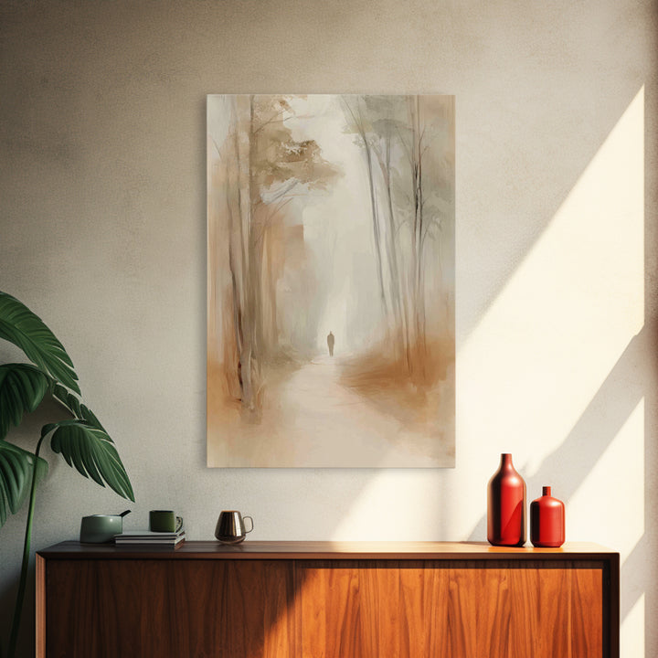 Hallowed Journey – Framed Canvas Print – Christian Art Canvas – Minimalist Christian Art – Christian Wall Art – Jesus Painting – Christian