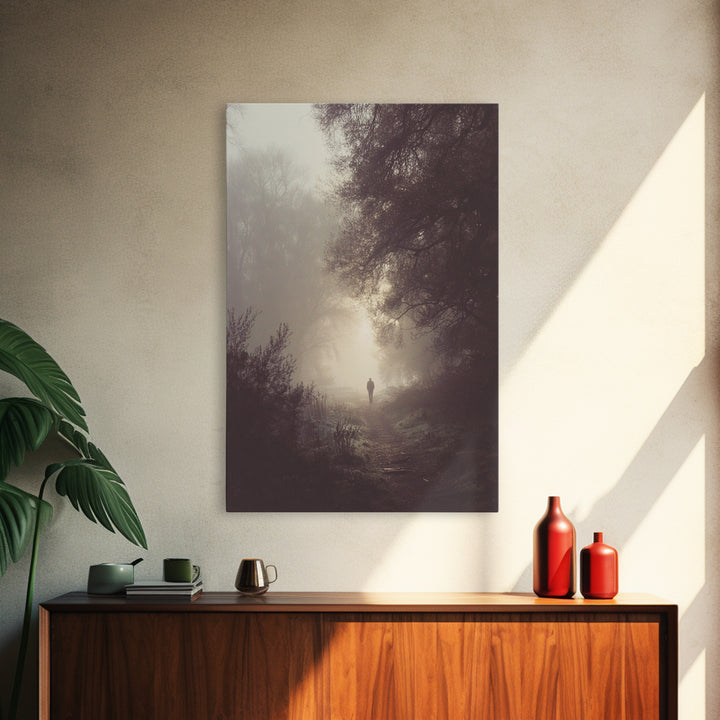 Silent Dawn – Framed Canvas Print – Moody Christian Art – Christian Art Canvas – Christian Wall Art – Jesus Painting – Christian Decoration