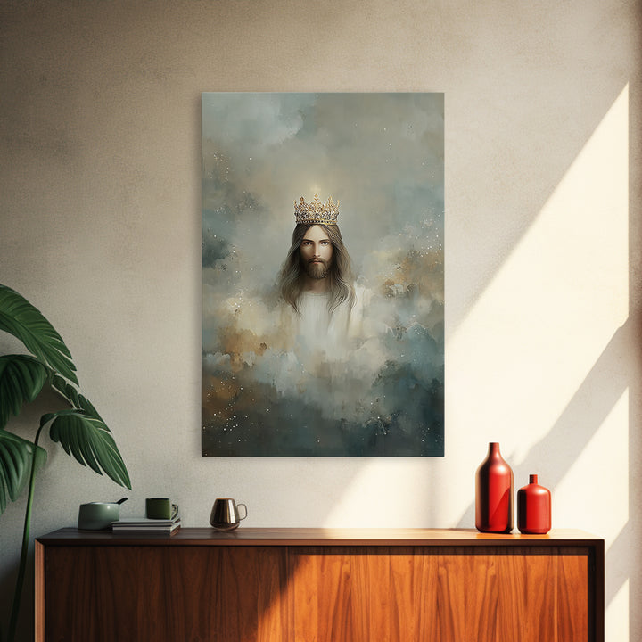 Crowned Glory – Framed Canvas Print – Jesus Art Print – Christian Wall Art – Christian Art Canvas – Christian Art – Unique Christian Art
