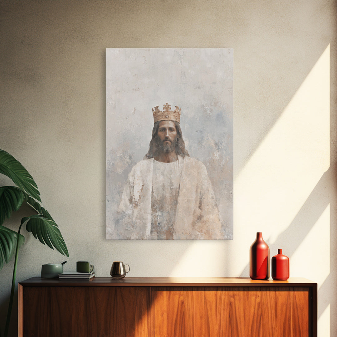 Crown Of Mercy - Framed Canvas Print - Christian Wall Art - Christian Art Canvas - Jesus Painting - Christmas Art - Christian Gifts - Faith