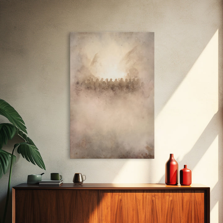 Clouds Of Glory – Framed Canvas Print – Christian Art Canvas – Christian Wall Art – Christian Art – Christmas Art Prints – Christian Christ