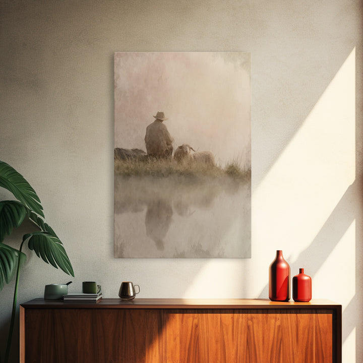 Morning Promise – Framed Canvas Print – Christian Art Canvas – Christian Wall Art – Subtle Christian Art – Christian Christmas Art – Christ