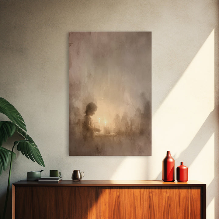 Altar Blessing – Framed Canvas Print – Christian Art – Christian Wall Art – Modern Christian Art – Christian Art Painting – Christian Decor