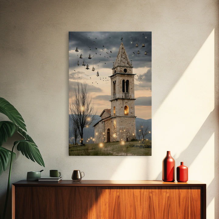 City of Light - Framed Canvas Print - Christian Art Canvas - Christmas Art - Christian Christmas Art - Christian Wall Art - Christian Gift