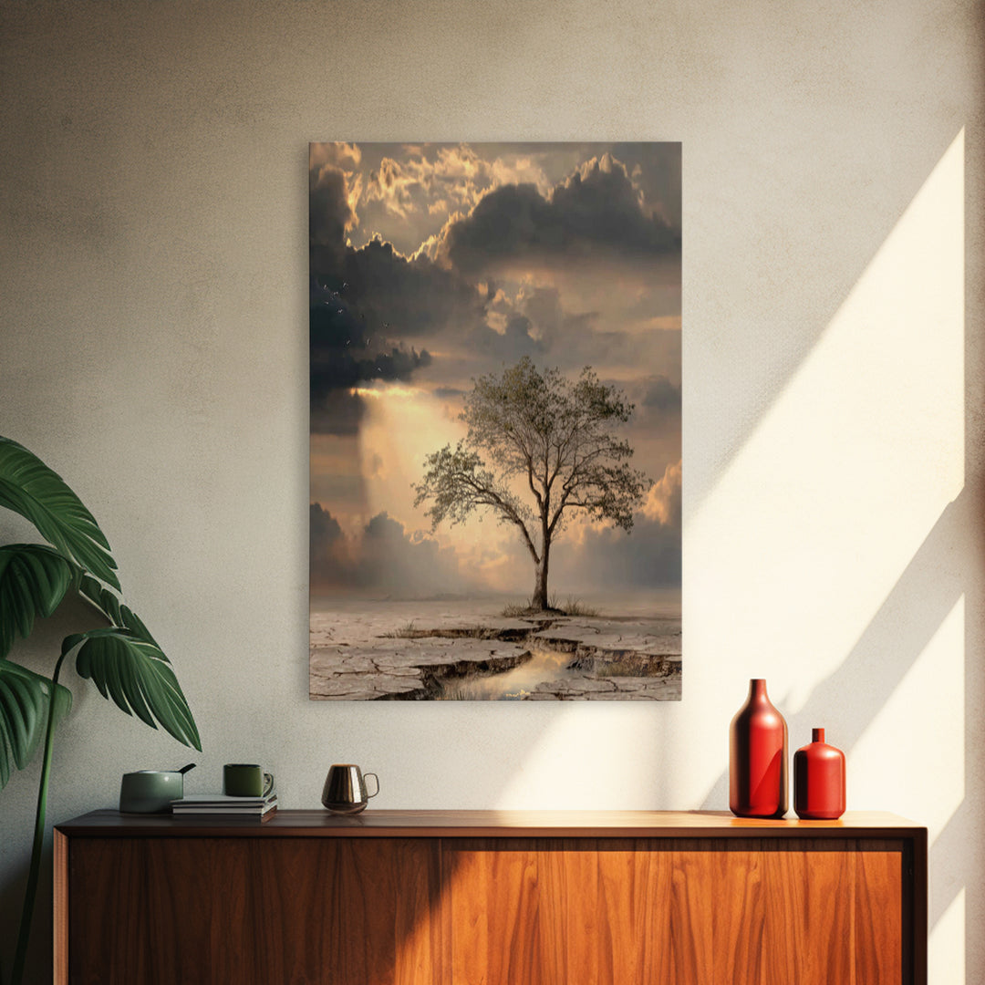 Stormvale Covenant – Framed Canvas Print – Christian Wall Art – Christian Art Canvas – Moody Christian Art – Christian Gift – Christian Dec