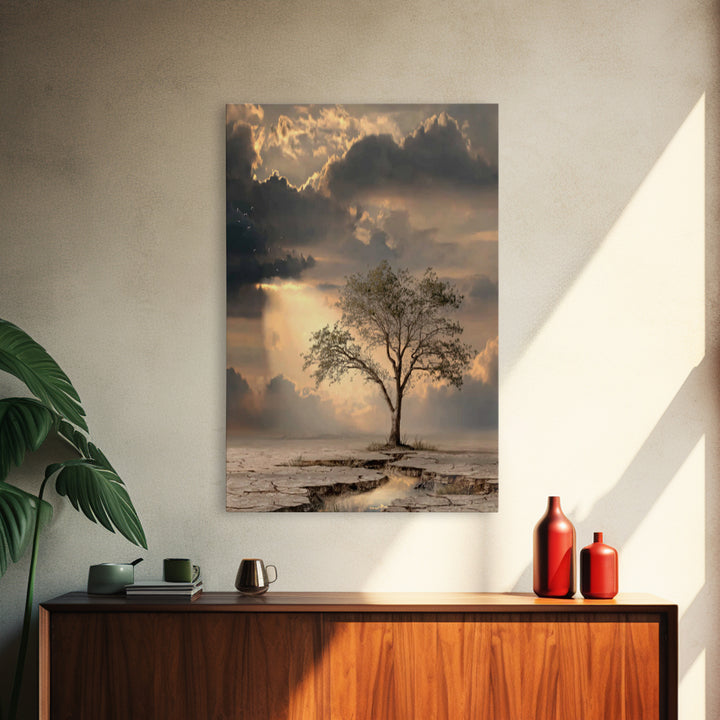 Stormvale Covenant – Framed Canvas Print – Christian Wall Art – Christian Art Canvas – Moody Christian Art – Christian Gift – Christian Dec