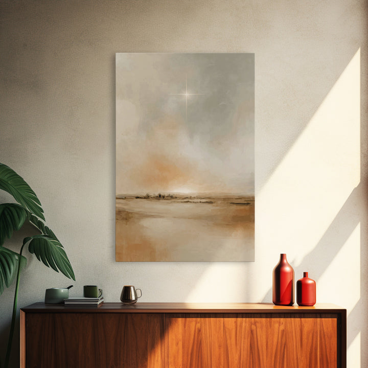 Star Of Soft Glory – Framed Canvas Print – Christian Christmas Art – Christmas Wall Art – Christian Art Canvas – Christmas Art Prints – Chr