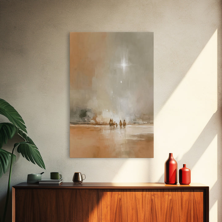 Bethlehem Radiance – Framed Canvas Print – Christian Art Canvas – Christian Christmas Art – Christmas Wall Art – Christian Art – Jesus Pain