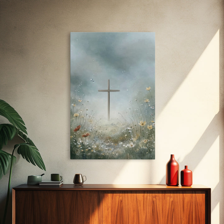 Heavenly Stillness | Framed Canvas Print | Christian Art Canvas | Christian Wall Art | Christian Art Print | Christian Christmas Art