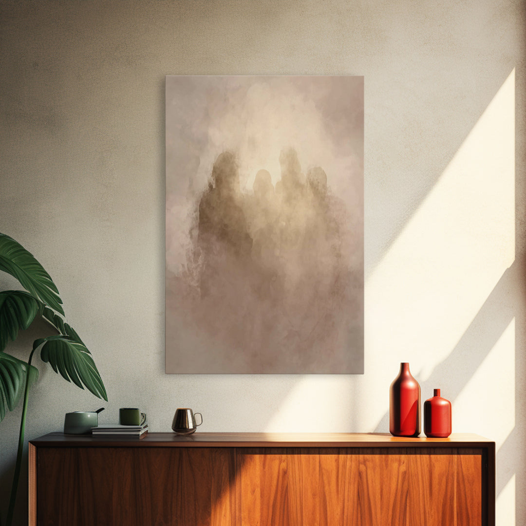 Sacred Gathering – Framed Canvas Print – Christian Wall Art – Christian Art Canvas – Christian Art Print – Christian Christmas Art