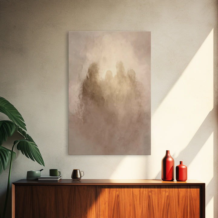 Sacred Gathering – Framed Canvas Print – Christian Wall Art – Christian Art Canvas – Christian Art Print – Christian Christmas Art