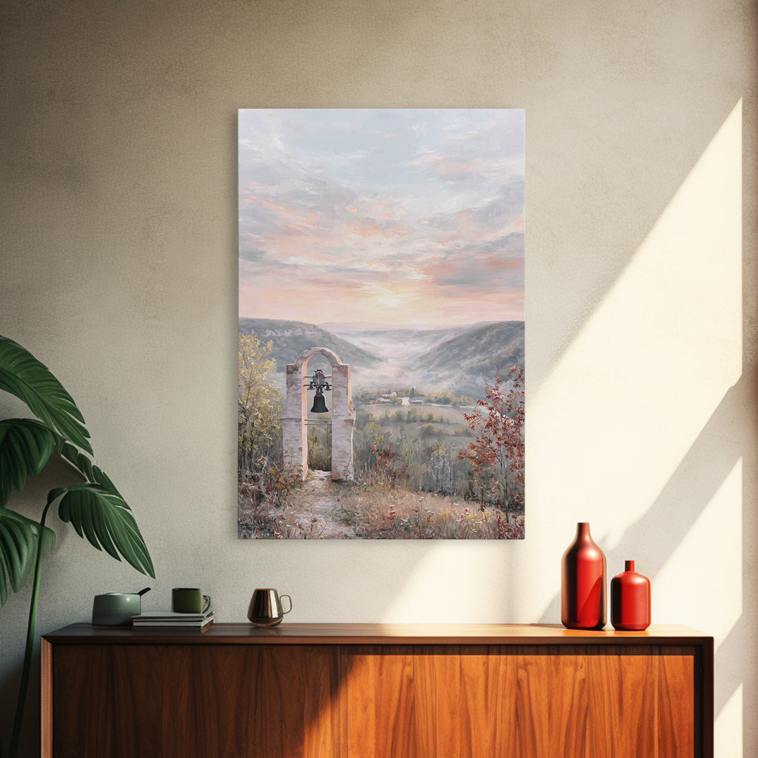 Bell Valley Dawn – Framed Canvas Print – Christian Wall Art – Christian Art Canvas – Christian Gift – Christian Decor