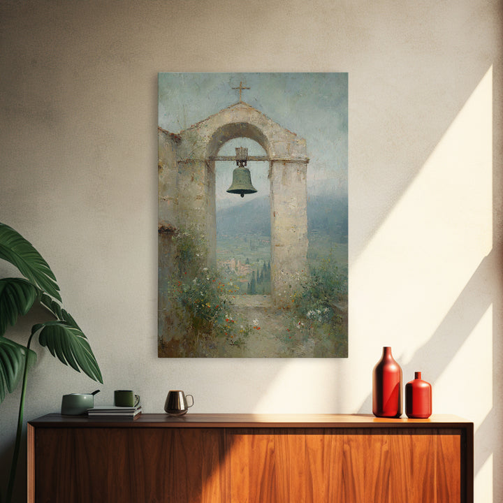 Valley Bell Blessing, Framed Canvas Print, Christian Wall Art, Christian Art Canvas, Christian Decor, Christian Gift