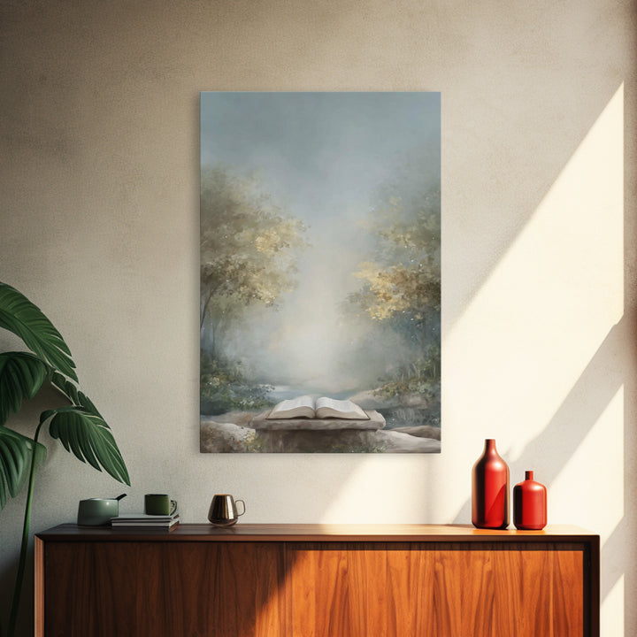 Path Of The Word – Framed Canvas Print – Christian Wall Art – Christian Art Canvas – Christian Gift – Subtle Christian Art