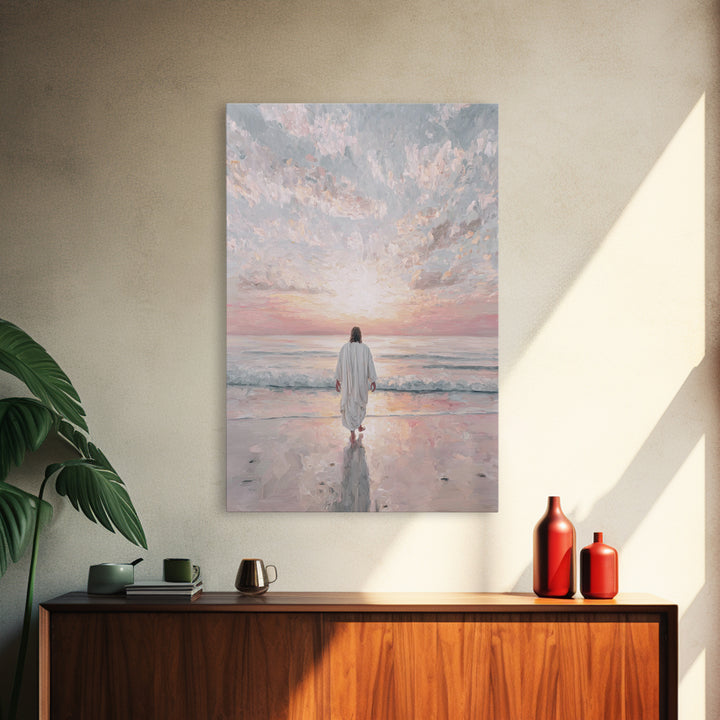 Morning Promise – Framed Canvas Print – Christian Art – Christian Art Canvas – Jesus Painting – Christian Wall Art – Subtle Christian Paint