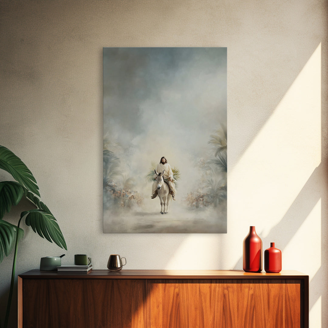 Cloudborne Peace – Framed Canvas Print – Christian Art Canvas – Jesus Painting – Subtle Christian Art – Christmas Wall Art – Christian Deco